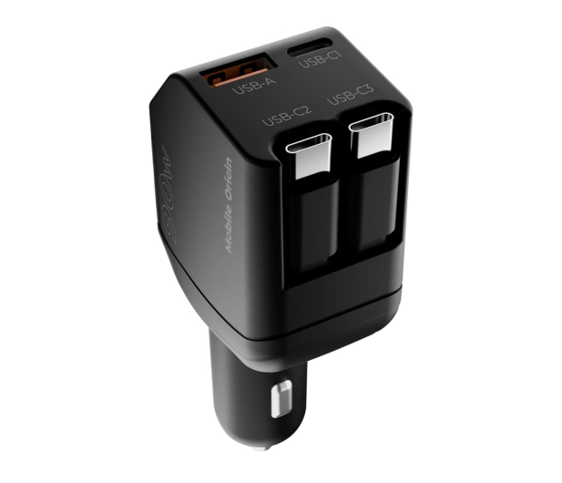 Mobile Origin Car Charger 90W CA22 USB-C + USB-A, 2x USB-C Cable - 1502706 - zdjęcie 3
